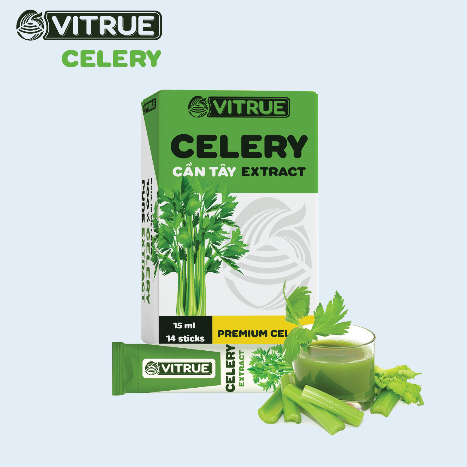 Tinh chất Cần tây Vitrue Celery – Sạch bên trong, đẹp bên ngoài