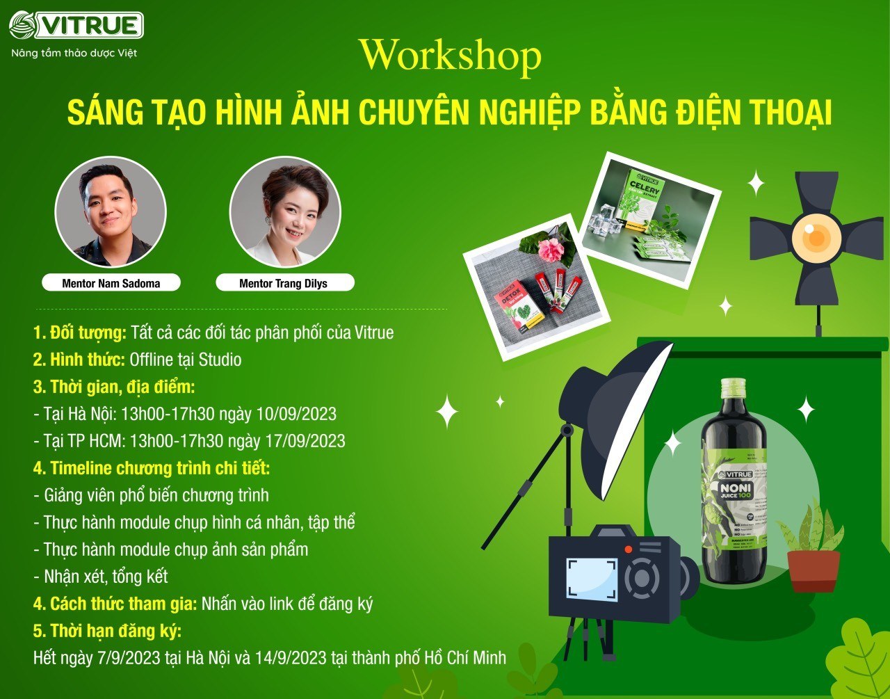 Vitrue tổ chức workshop: Sáng tạo hình ảnh chuyên nghiệp bằng điện thoại