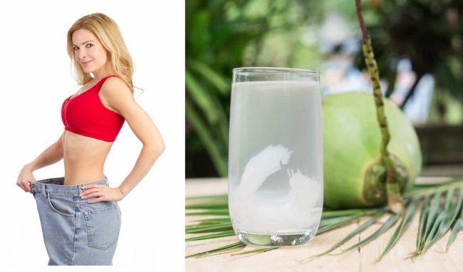 Uống nước dừa giúp giảm cân